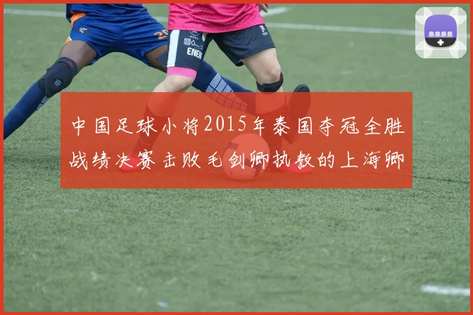 中国足球小将2015年泰国夺冠全胜战绩决赛击败毛剑卿执教的上海卿训